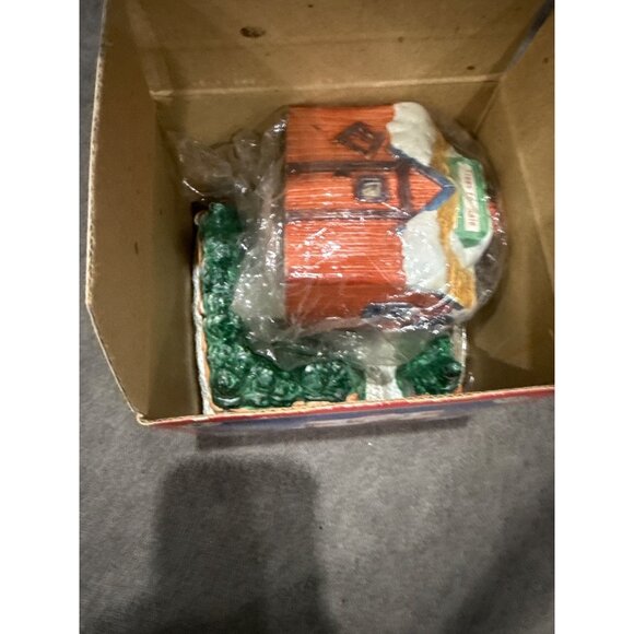 Trees For Sale Ceramic Candle Holder House W/ Votive Candle & Plastic Beads Hand - Picture 8 of 8